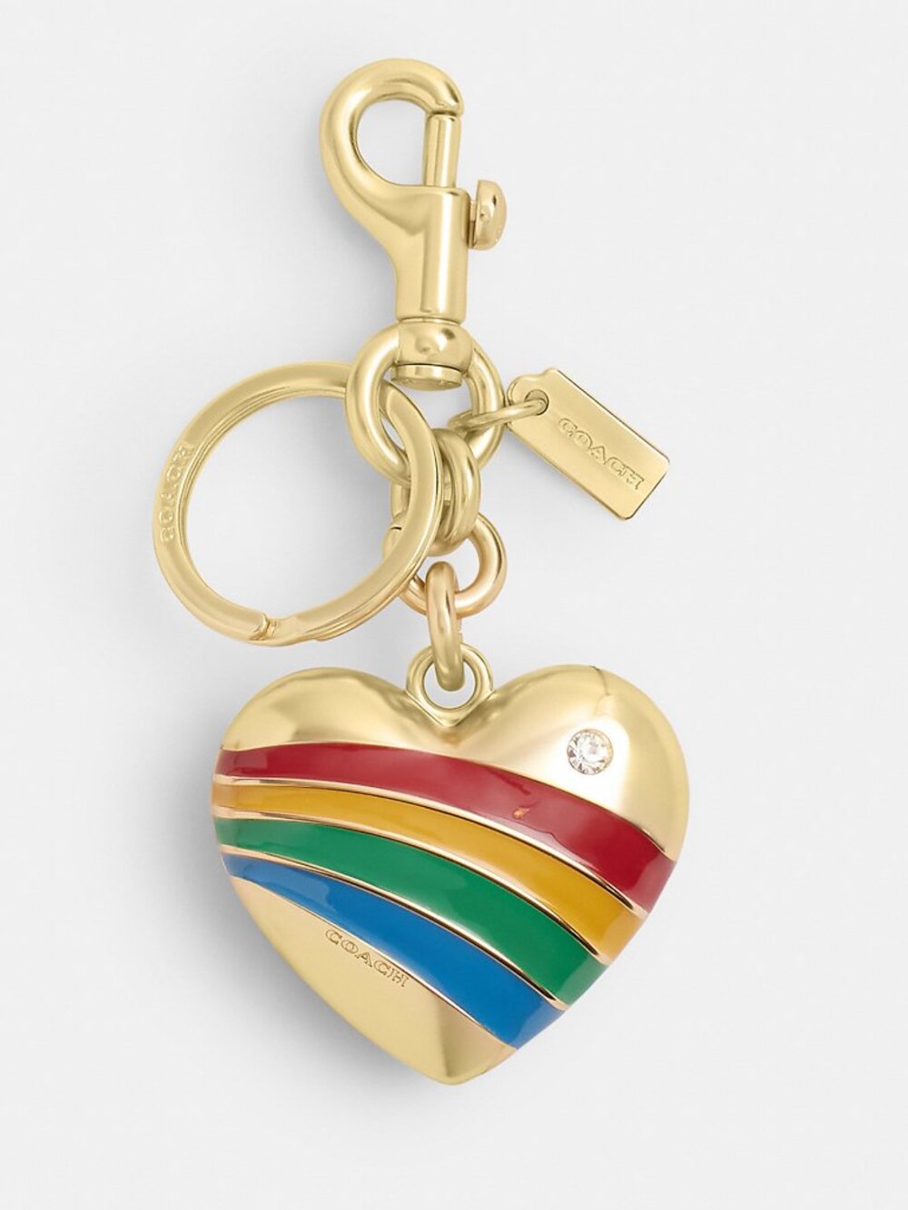 Coach Heart Bag Charm